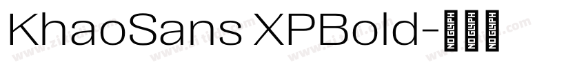 KhaoSans XPBold字体转换 KhaoSans XPBold字体转换